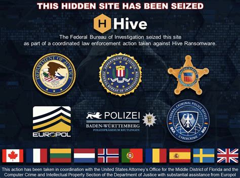 leakhive|US, Europol seize Hive ransomware servers and leak sites.